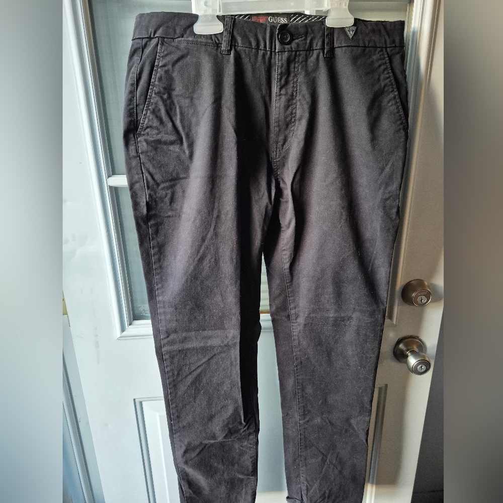 Guess Men's Dark Gray Chinos